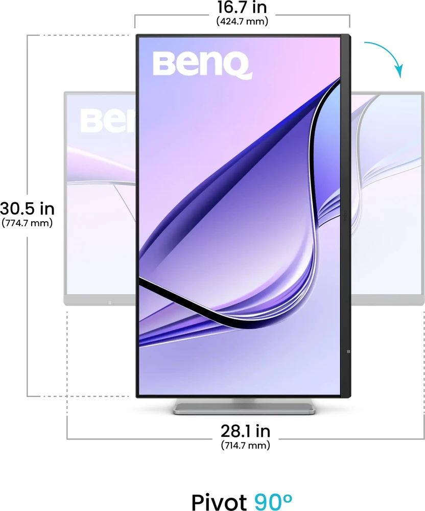 Monitorius BENQ MA320UG 32" 4K 120HZ NANO GLOSS IPS, DISPLAY P3 98%, THUNDERBOLT 4 PD96W, KVM