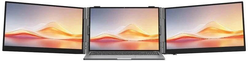 Monitorius „Blackview DCM6 Pro“ – 14 colių nešiojamojo kompiuterio ekrano ilgintuvas su dviejų monitorių palaikymu ir 2 USB-C jungtimis