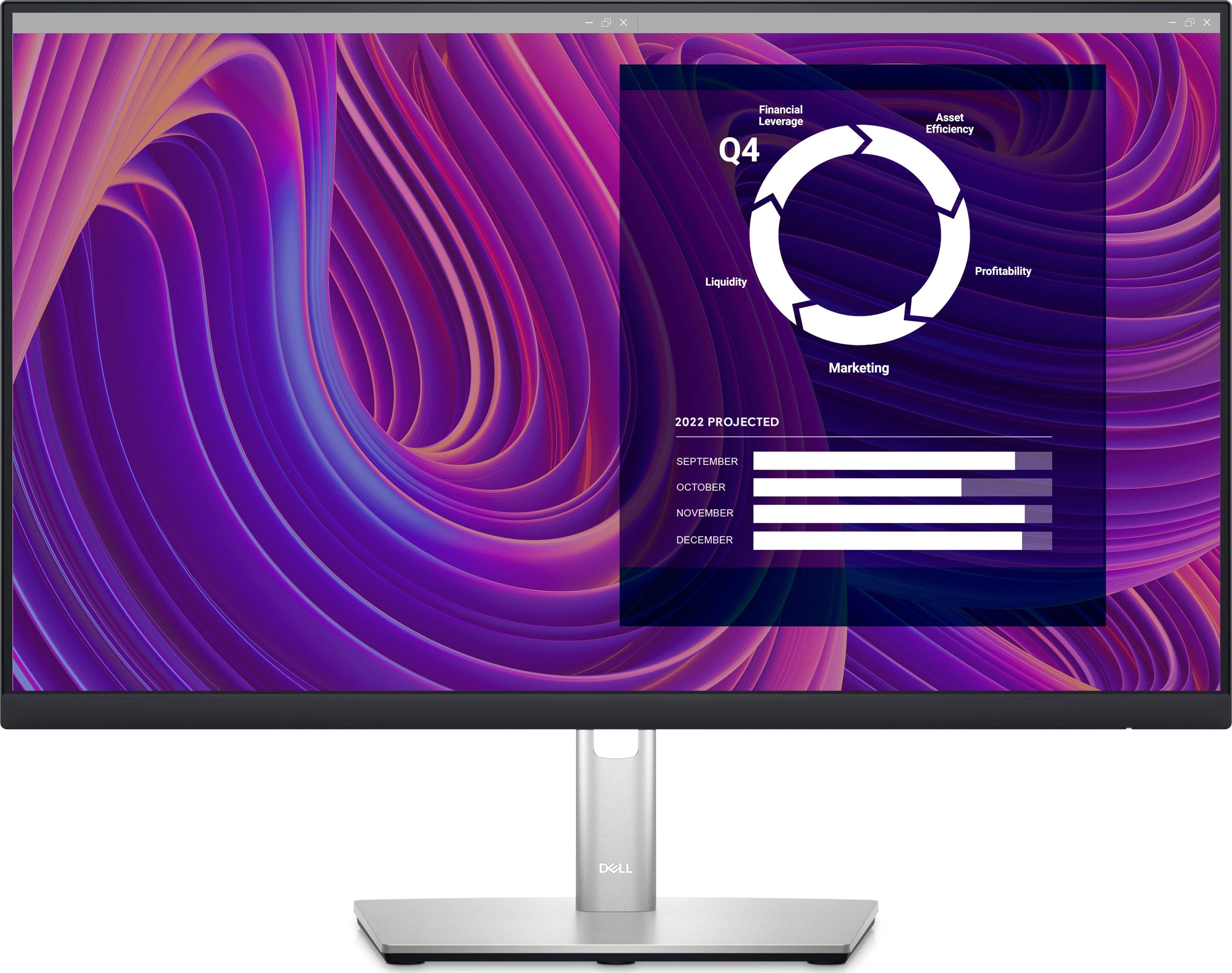 Monitorius Dell LCD P2423D/ 23.8" / IPS / 2560x1440/ 16:9 / 60Hz / 5 ms reakcijos laikas / 300 cd/m² / Reguliuojamas aukštis ir pasvirimas/ Matinis / 210-BDEG