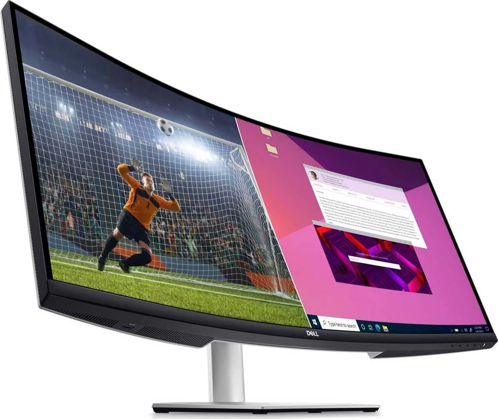 Monitorius Dell USB-C S3423DWC, 34Inch/Curved/ 3440 x 1440/ LED LCD/ VA/ 4ms/ 100Hz/300cd/m²,USB-C/ DP/ USB-A/HDMI, Audio Out, AMD FreeSync