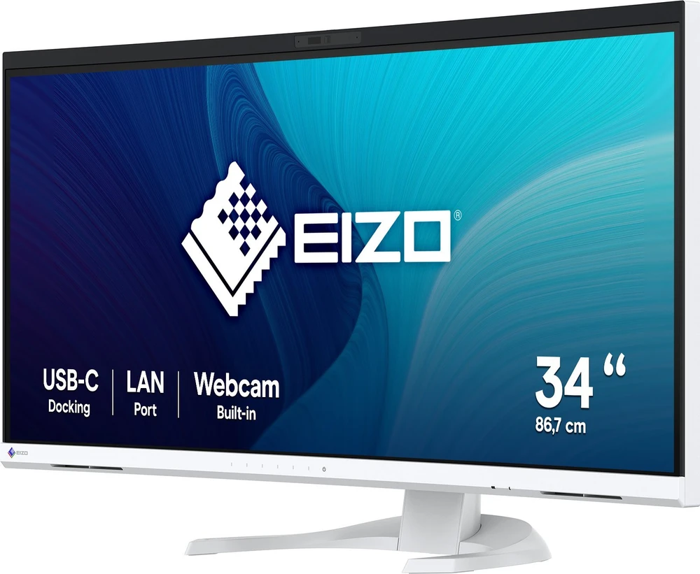 Monitorius EIZO EV3450X 34.1" IPS 16:9 2440X1440 CURVED USB-C/94W RJ45 CAM (Baltas)