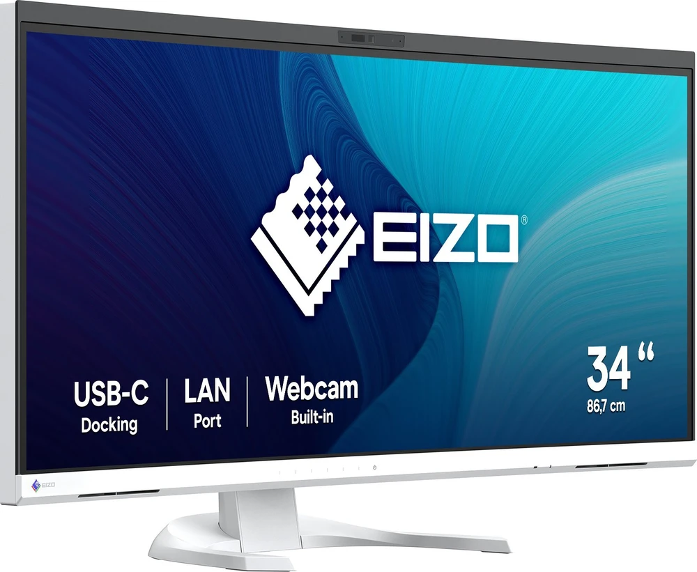 Monitorius EIZO EV3450X 34.1" IPS 16:9 2440X1440 CURVED USB-C/94W RJ45 CAM (Baltas)