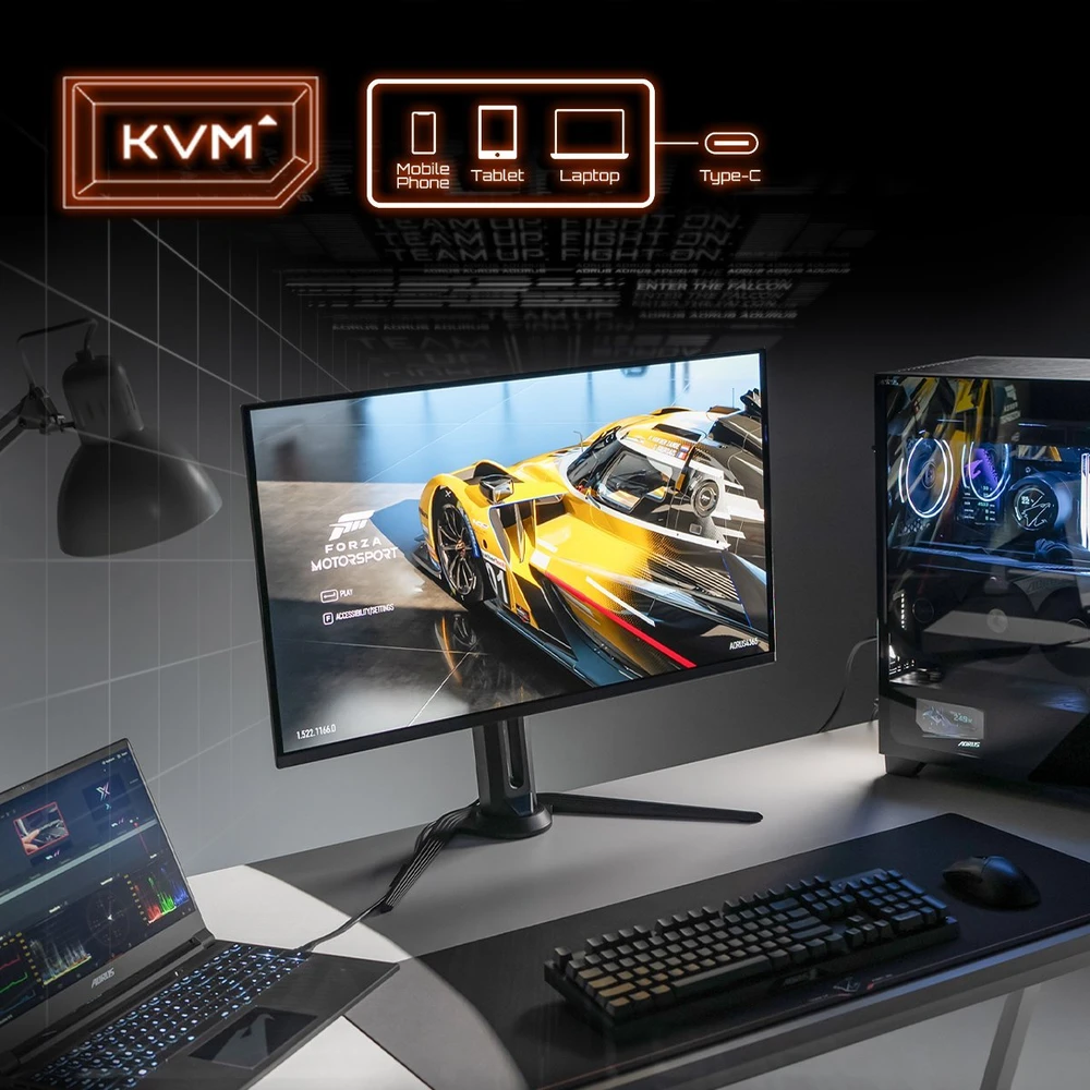 Monitorius Gigabyte | AORUS FO32U EK1 | 31.5 " | OLED | 165 Hz | 0.03 ms | 3840 x 2160 pikselių | 250 cd/m² | HDMI jungtys quantity 2