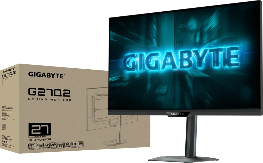 Gigabyte | G27Q2 EK | 27 " | SS IPS | QHD | 16:9 | 200 Hz | 0.5 ms | 2560 x 1440 pikselių | 350 cd/m² | HDMI jungtys quantity 2 | Juodas