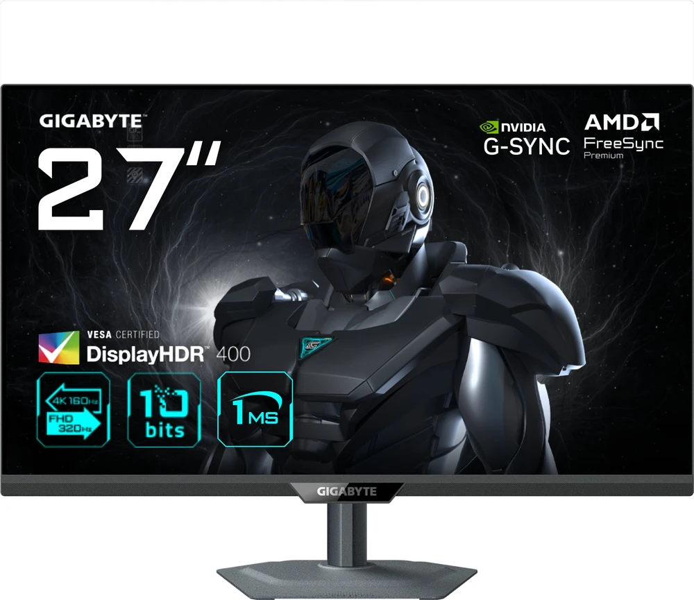 Monitorius Gigabyte | G27U EK | 27 " | SS IPS | UHD | 160 Hz | 1 ms | 3840 x 2160 pikselių | 350 cd/m² | HDMI jungtys quantity 2