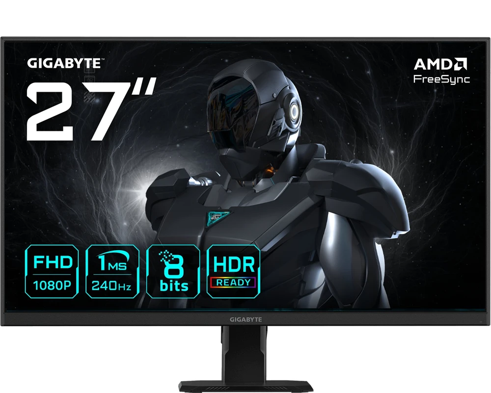 Žaidimų monitorius GIGABYTE GS27F2/27" SS IPS/FHD(1920 x 1080)/240Hz/HDR10/Flicker-Free/Low Blue Light