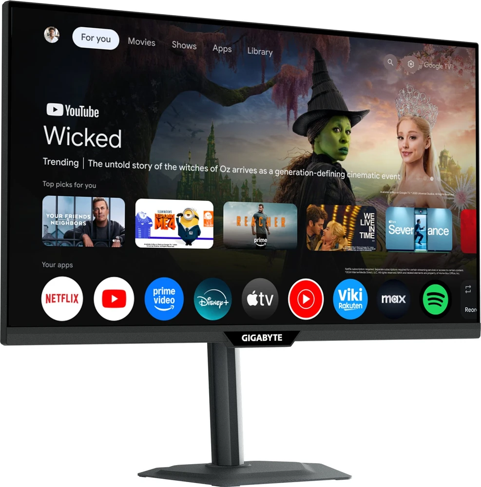 Monitorius Gigabyte | M27QS EK | 27 " | SS IPS | QHD | 180 Hz | 1 ms | 2560 x 1440 pikselių | 350 cd/m² | HDMI jungtys quantity 1