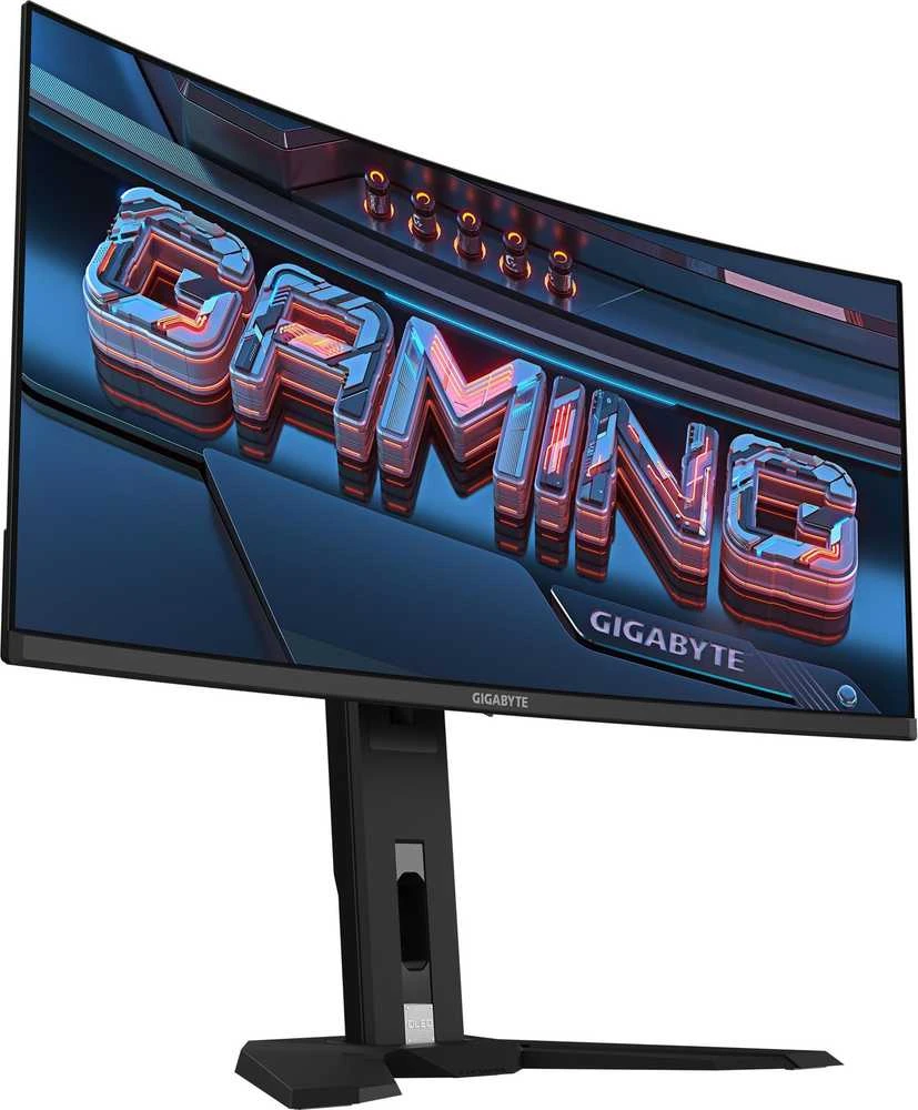 Monitorius Gigabyte | MO34WQC2 EK1 | 34" | OLED | WQHD | 240 Hz | 0,03 ms | 3440 x 1440 pikselių | 250 cd/m² | HDMI jungčių kiekis: 2