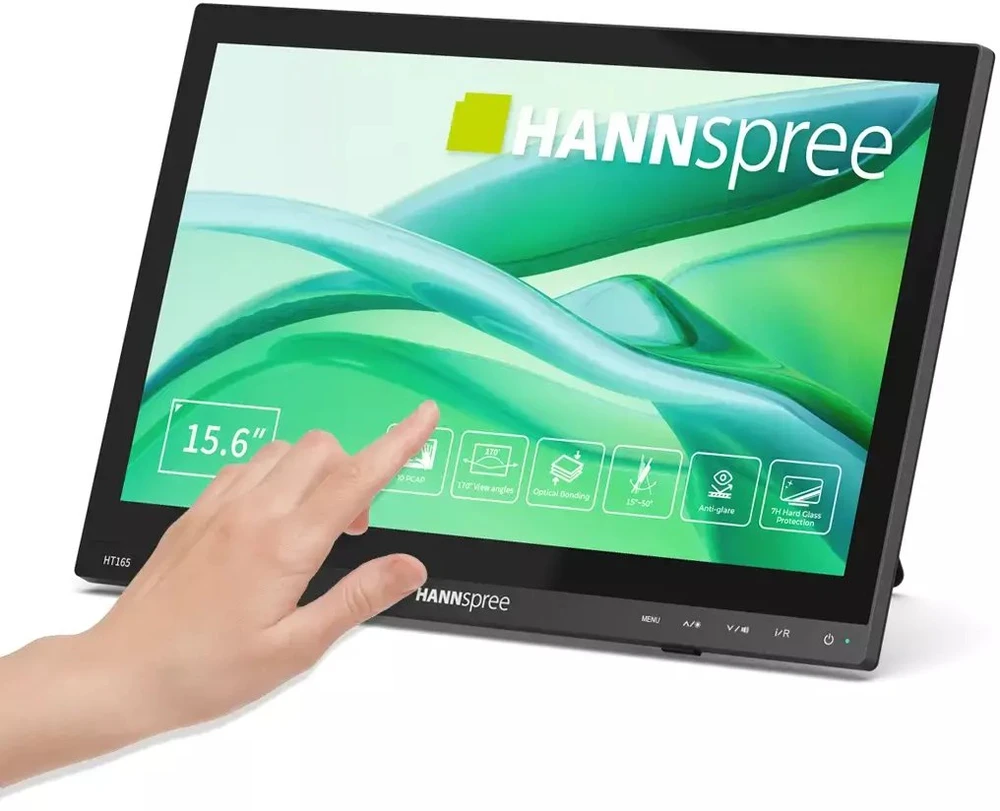 Monitorius Hannspree 39.6cm(15,6) HT165HPB 16:9 M-Touch HDMI juodas