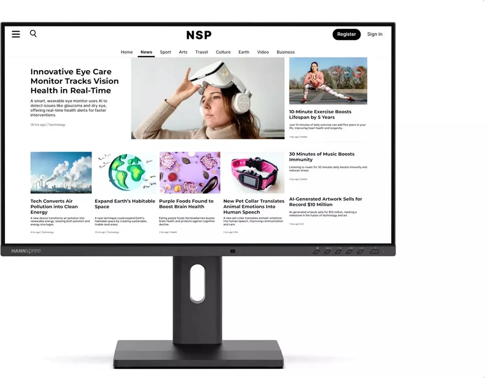 Monitorius Hannspree Hybri EB241CJB