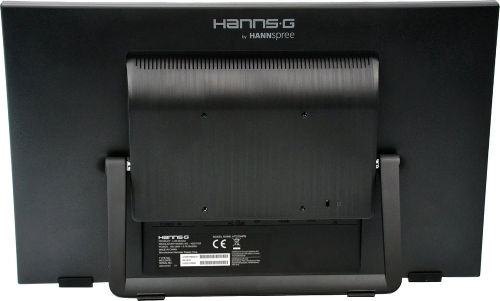 Monitorius Hannspree HT 225 HPB 54,6 cm (21.5") 1920 x 1080 pikseliai Juoda „Multi-touch“ Stalo paviršius