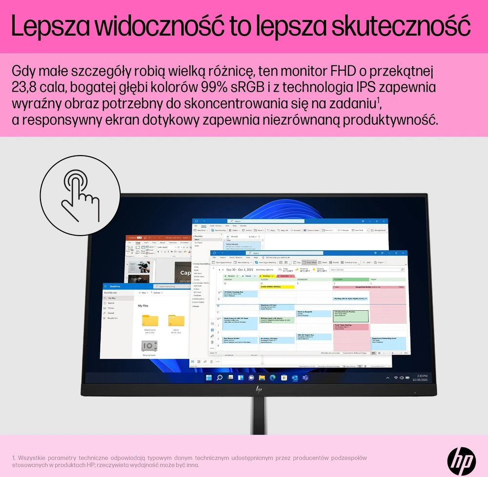 Monitorius HP E24t G5 (6N6E6AA)