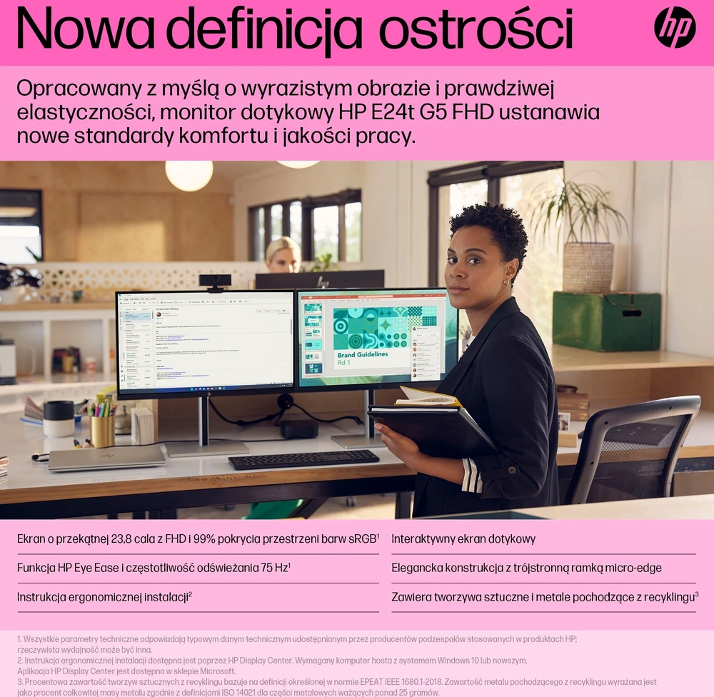 Monitorius HP E24t G5 (6N6E6AA)