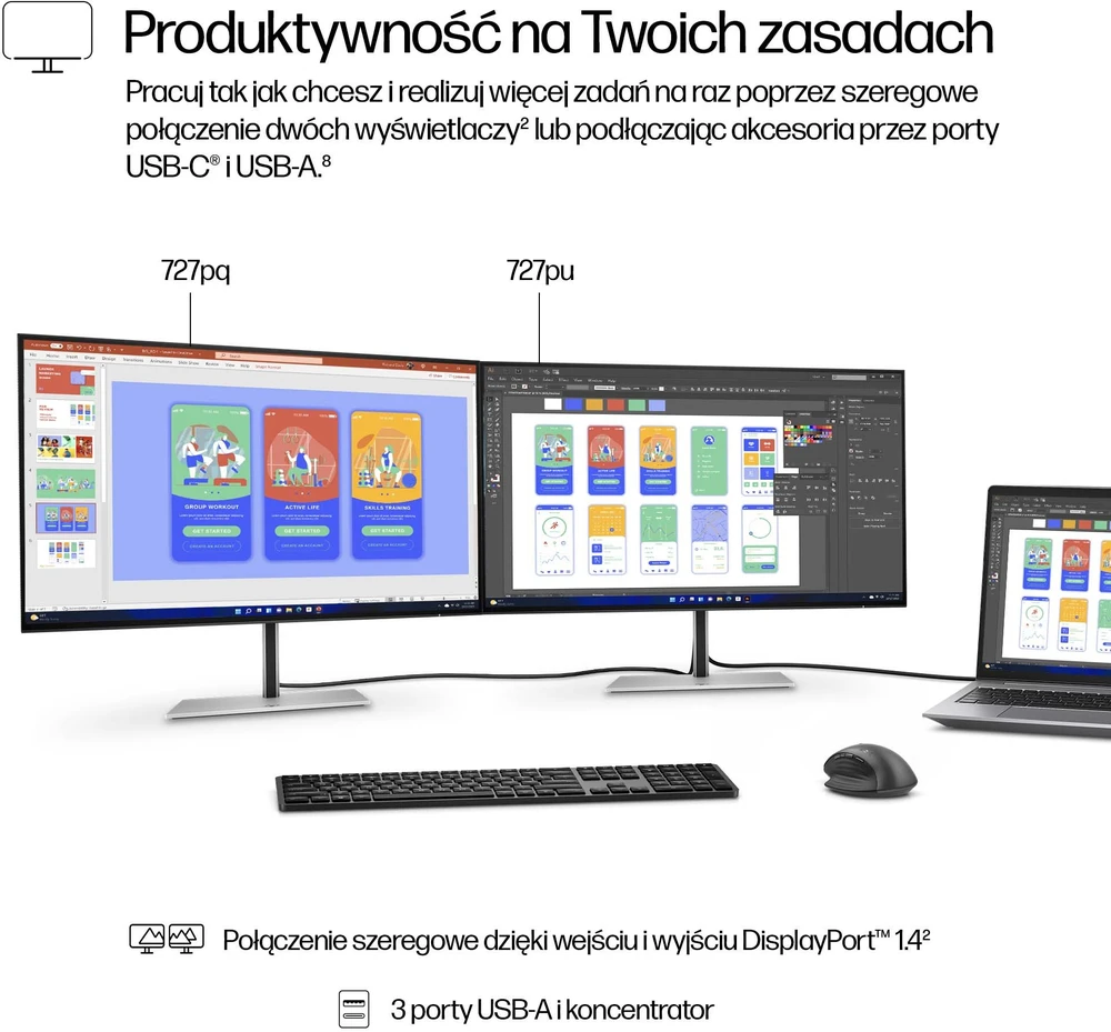 Monitorius HP Series 7 Pro 727pq (8J4D8AA#ABB)