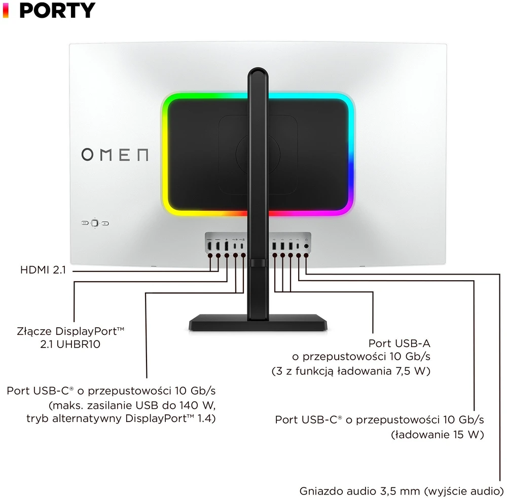 Monitorius HP OMEN Transcend – 240 Hz | 4K | OLED | 31,5 colio