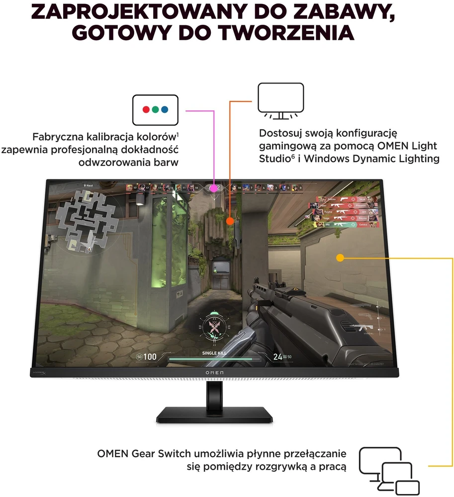 Monitorius HP OMEN Transcend – 240 Hz | 4K | OLED | 31,5 colio