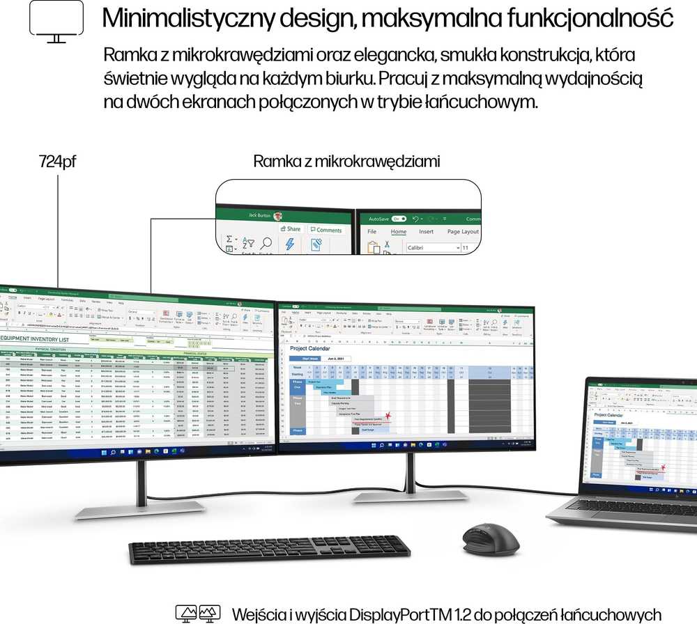 Monitorius HP Series 7 Pro 724PF (8X530AT)