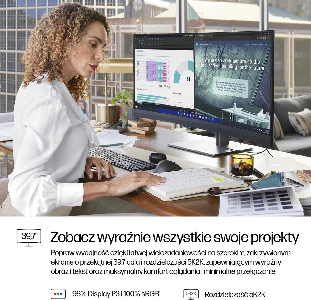 Monitorius HP Pro 740pm 5K2K (8Y2R2AA)