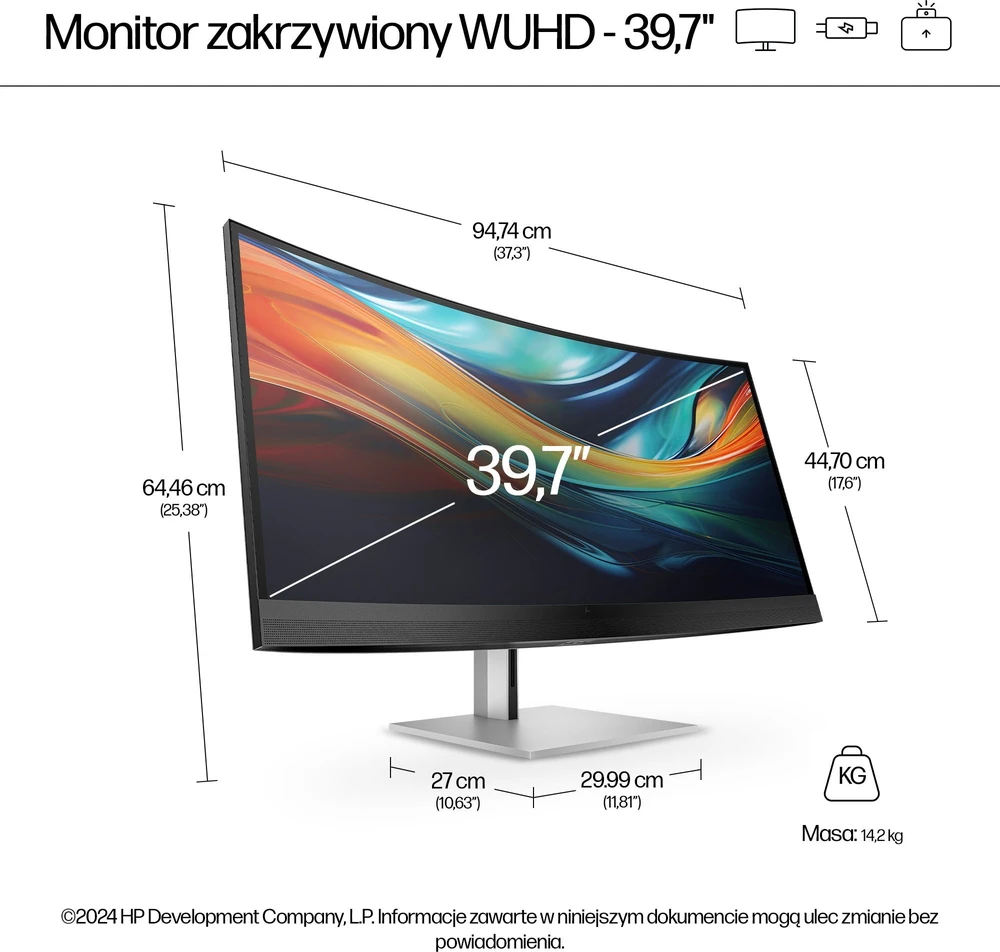 Monitorius HP Pro 740pm 5K2K (8Y2R2AA)
