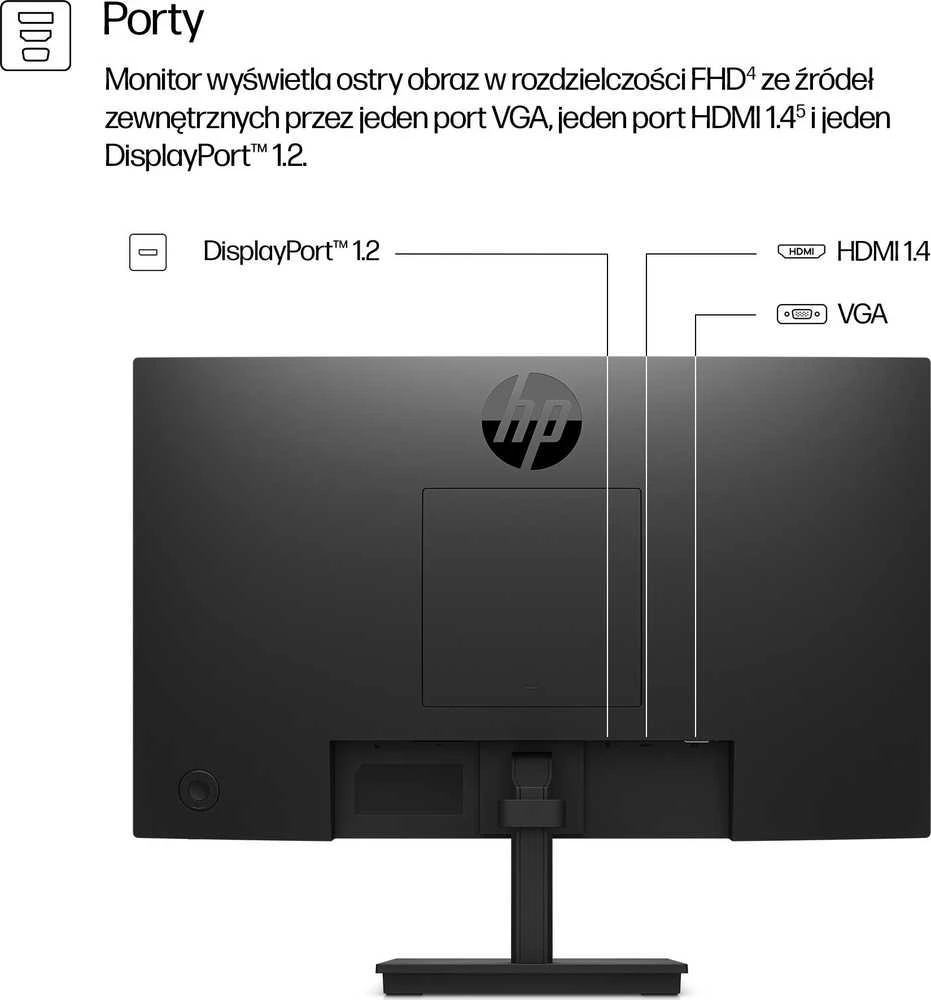 HP 322pf Series 3 Pro FHD monitorius - 21.5" 1920x1080 FHD 250-nit 100Hz AG, IPS, HDMI/VGA/DisplayPort, pakreipiamas, 3 metimai (pakeičia P22)