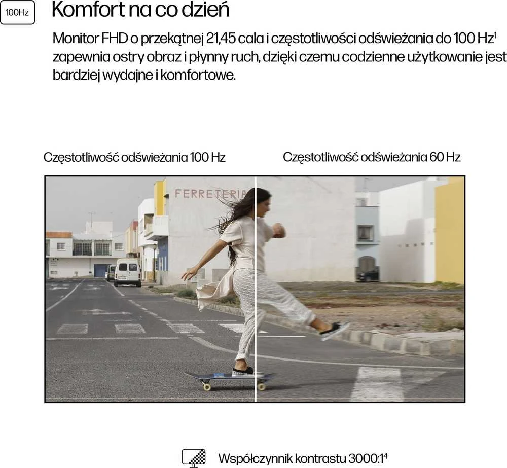 HP 322pv Series 3 Pro FHD monitorius - 21.45" 1920x1080 FHD 250-nit 100Hz AG, VA, HDMI/VGA, pakreipimas, 3 metimai (pakeičia P22v)