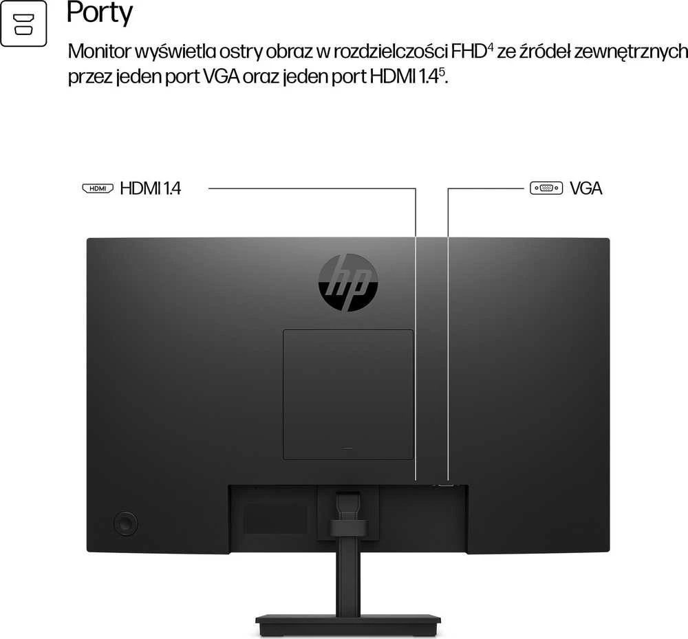 HP 324pv serijos 3 Pro FHD monitorius – 24 colių 1920x1080 FHD 250 nitų 100 Hz AG, VA, HDMI/VGA, pakreipimas, 3 metimai (pakeičia P24v)