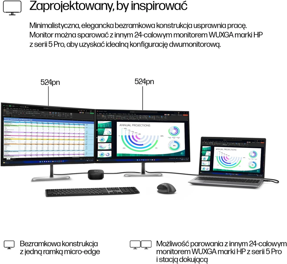 Monitorius HP Series 5 Pro 524pn (9D9A7A5#ABB)