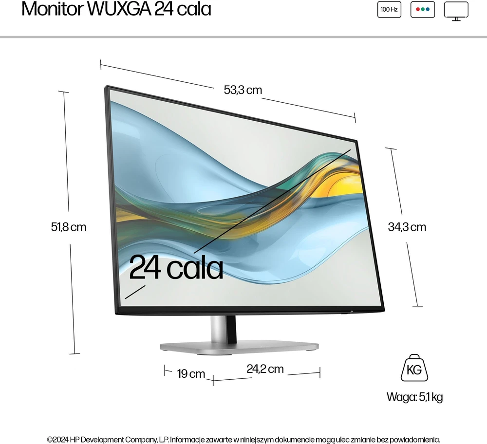 Monitorius HP Series 5 Pro 524pn (9D9A7A5#ABB)