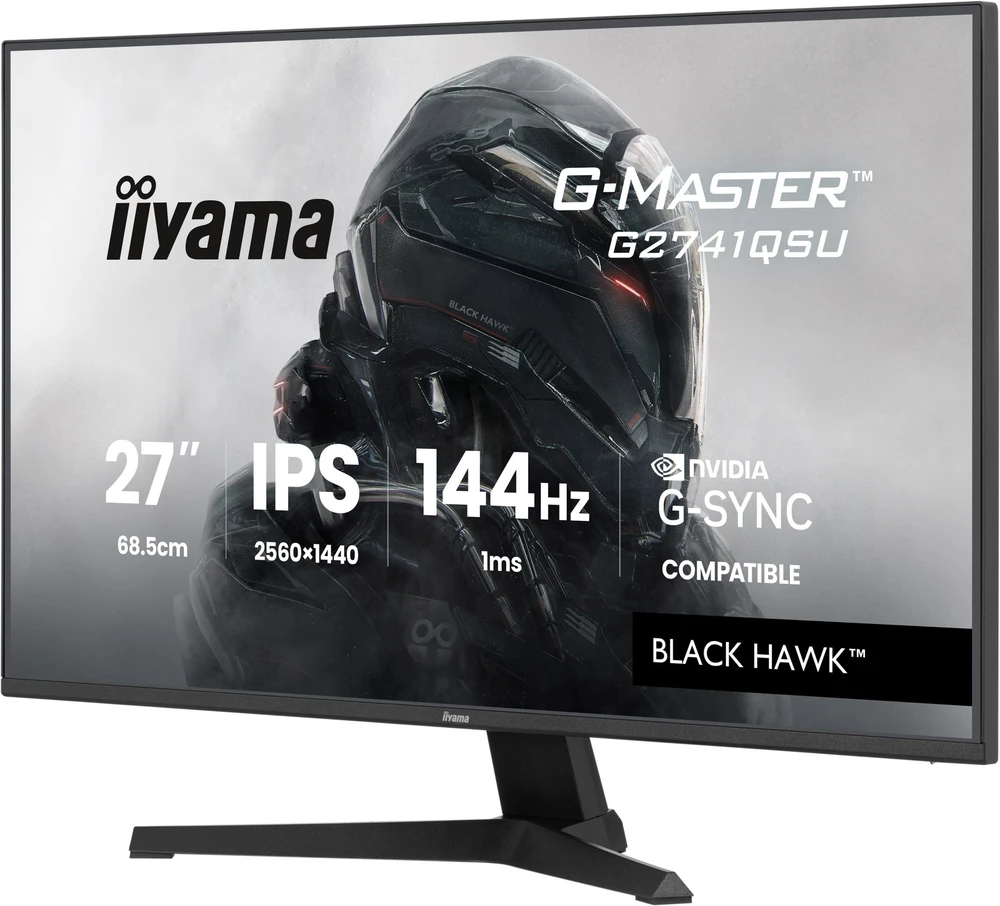 iiyama G-MASTER G2741QSU-B1 computer monitorius 68.6 cm (27") 2560 x 1440 pikselių Juodas