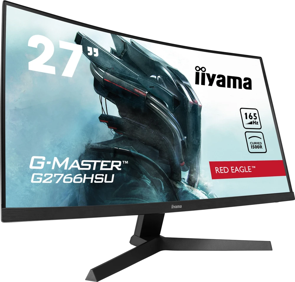 Monitorius IIYAMA G2766HSU-B1 27 colių ETE VA FHD Curved Gaming 1500R 16:9 3000:1 250cd/m2 1ms 2xHDMI