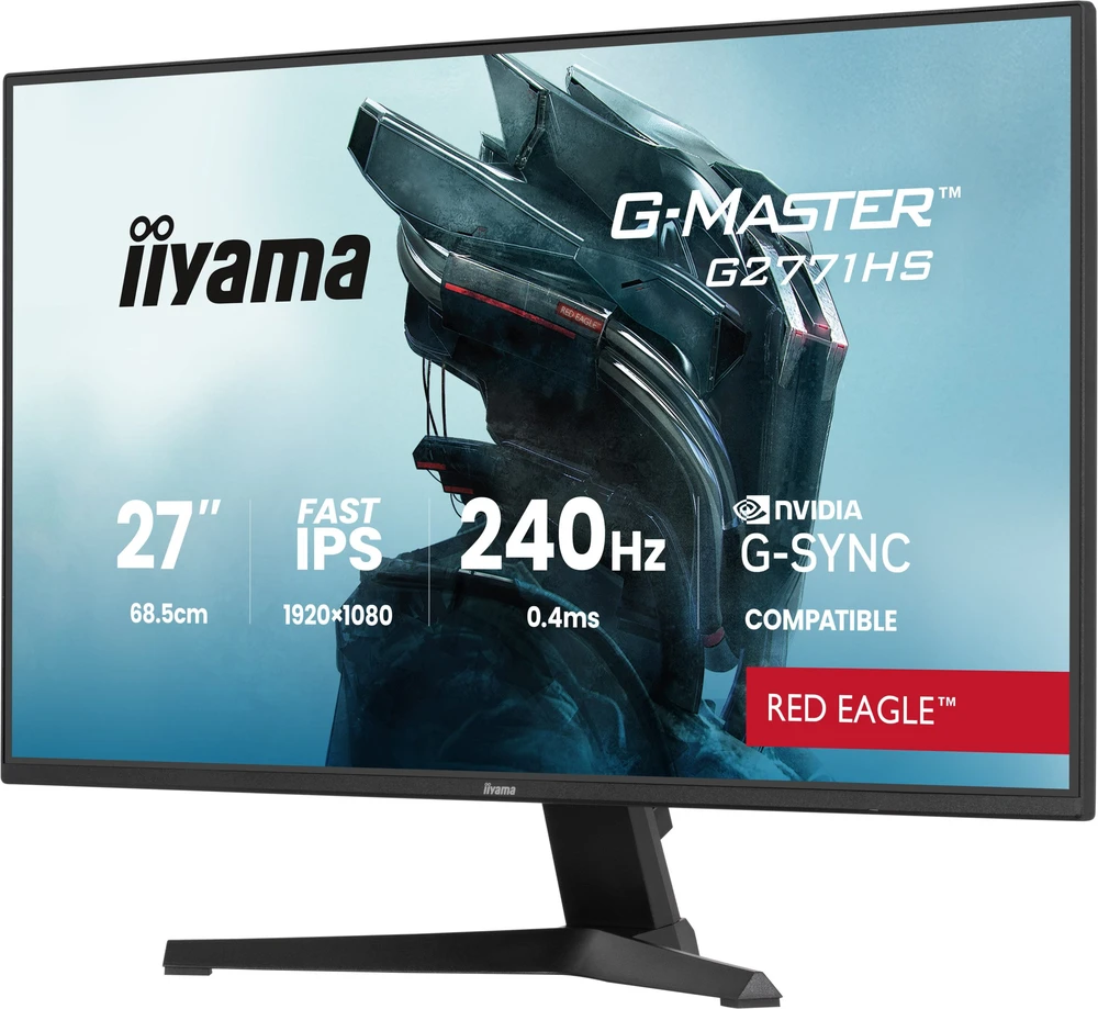 iiyama G-MASTER G2771HS-B1 computer monitorius 68.6 cm (27") 1920 x 1080 pikselių Full HD Juodas