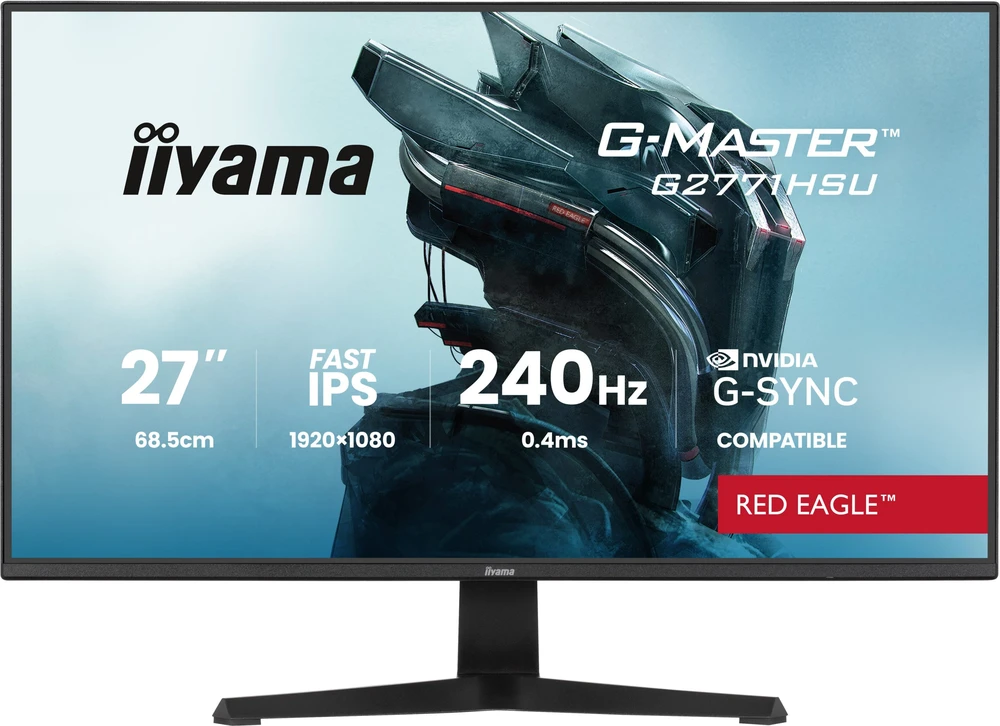 iiyama G-MASTER G2771HSU-B1 computer monitorius 68.6 cm (27") 1920 x 1080 pikselių Full HD Juodas