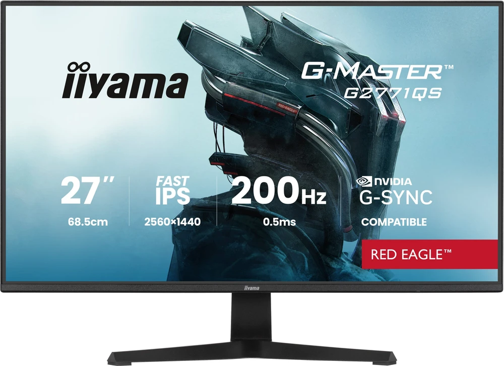 iiyama G-MASTER G2771QS-B1 computer monitorius 68.6 cm (27") 2560 x 1440 pikselių Wide Quad HD Juodas