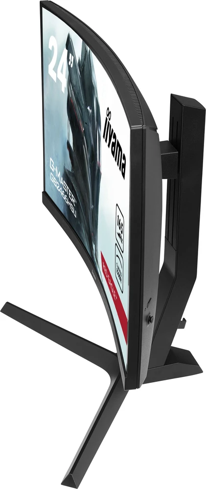 „IIYAMA G-Master GB2466HSU-B1“ 24 colių VA LED FHD lenktas monitorius, 16:9, 165 Hz, 250 cd/m², 1 ms, 2xHDMI, DP, 2x2W, garsas