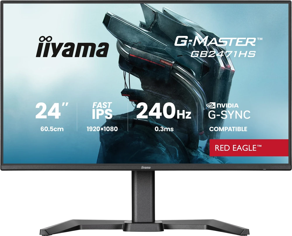 iiyama G-MASTER GB2471HS-B1 computer monitorius 60.5 cm (23.8") 1920 x 1080 pikselių Full HD Juodas
