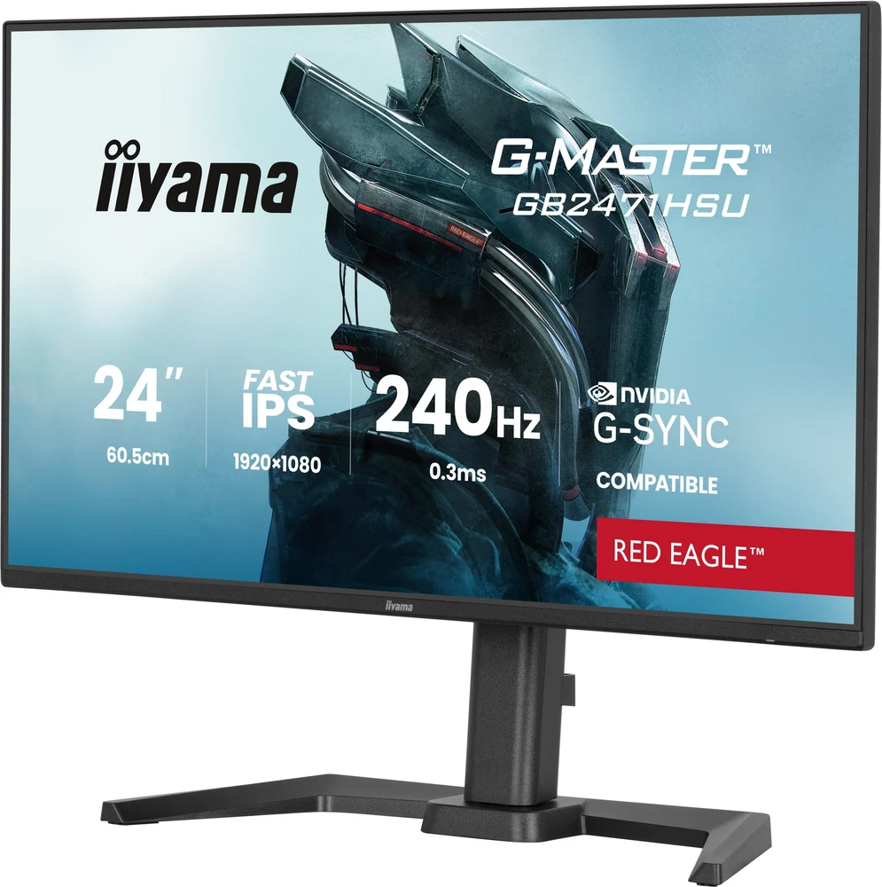iiyama G-MASTER GB2471HSU-B1 computer monitorius 60.5 cm (23.8") 1920 x 1080 pikselių Full HD Juodas