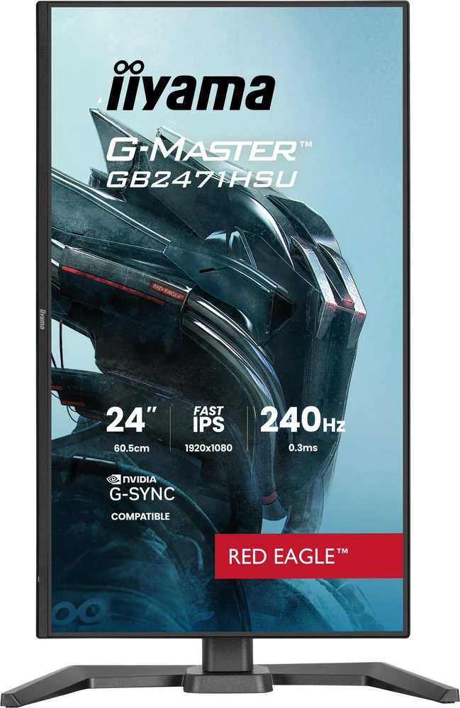 iiyama G-MASTER GB2471HSU-B1 computer monitorius 60.5 cm (23.8") 1920 x 1080 pikselių Full HD Juodas