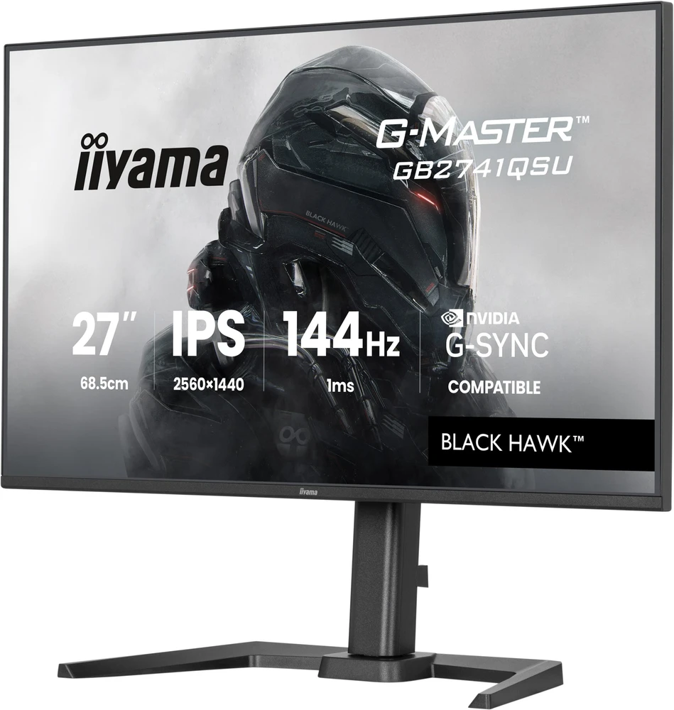 iiyama G-MASTER GB2741QSU-B1 computer monitorius 68.6 cm (27") 2560 x 1440 pikselių Juodas
