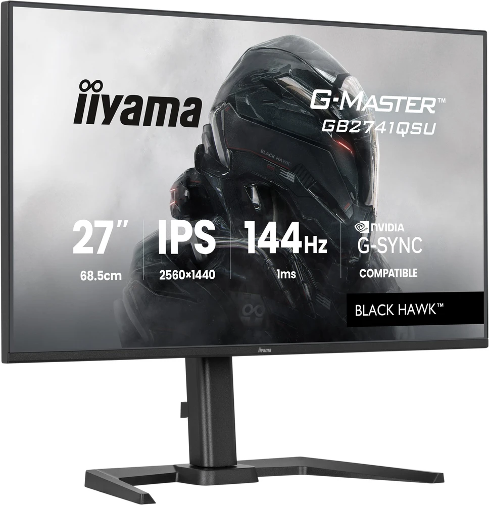 iiyama G-MASTER GB2741QSU-B1 computer monitorius 68.6 cm (27") 2560 x 1440 pikselių Juodas