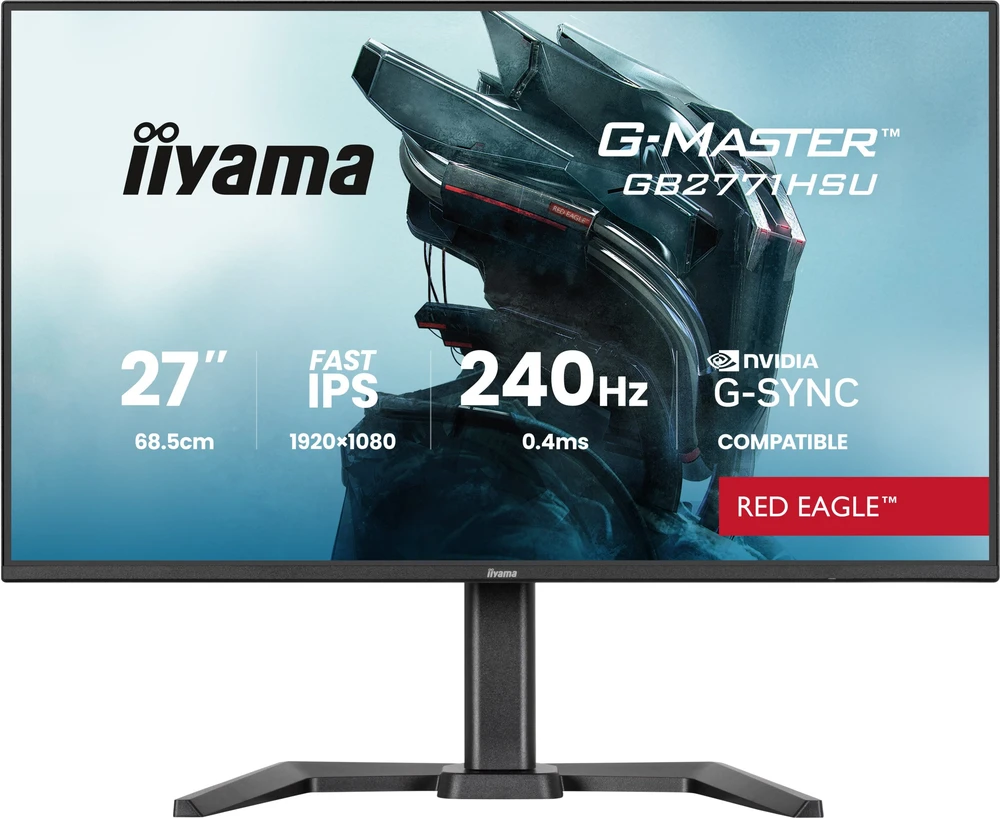 iiyama G-MASTER GB2771HSU-B1 computer monitorius 68.6 cm (27") 1920 x 1080 pikselių Full HD Juodas