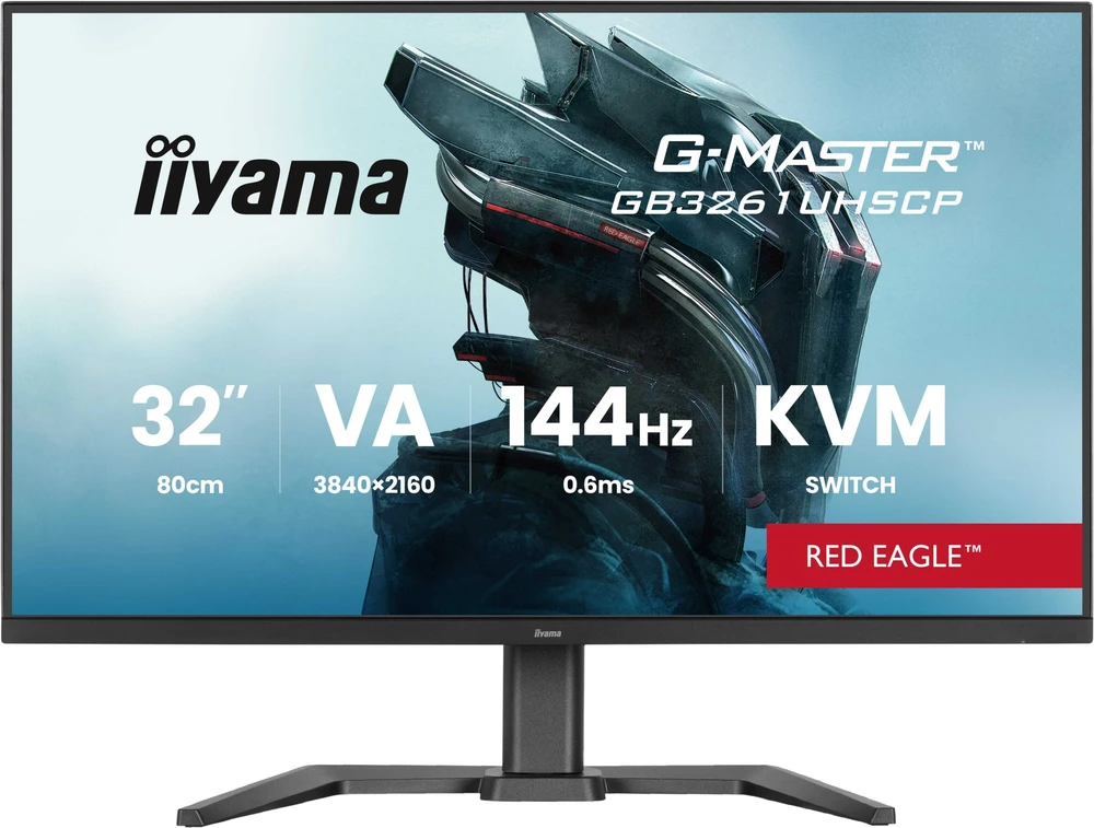 Monitorius Raudona Eagle iiyama G-Master GB3261UHSCP-B1 Raudona Eagle - 144Hz | 4K | VA | 31.5"