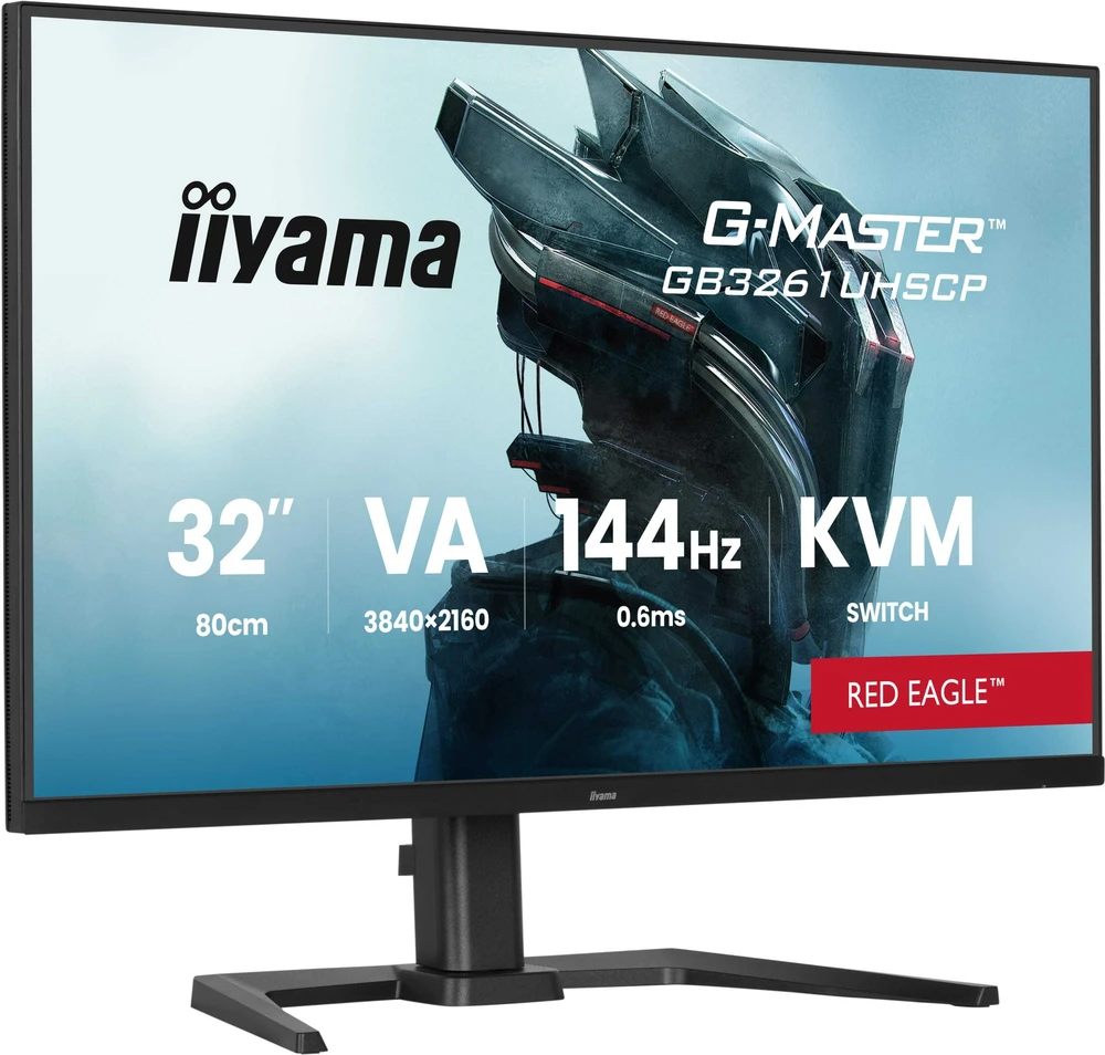 Monitorius Raudona Eagle iiyama G-Master GB3261UHSCP-B1 Raudona Eagle - 144Hz | 4K | VA | 31.5"