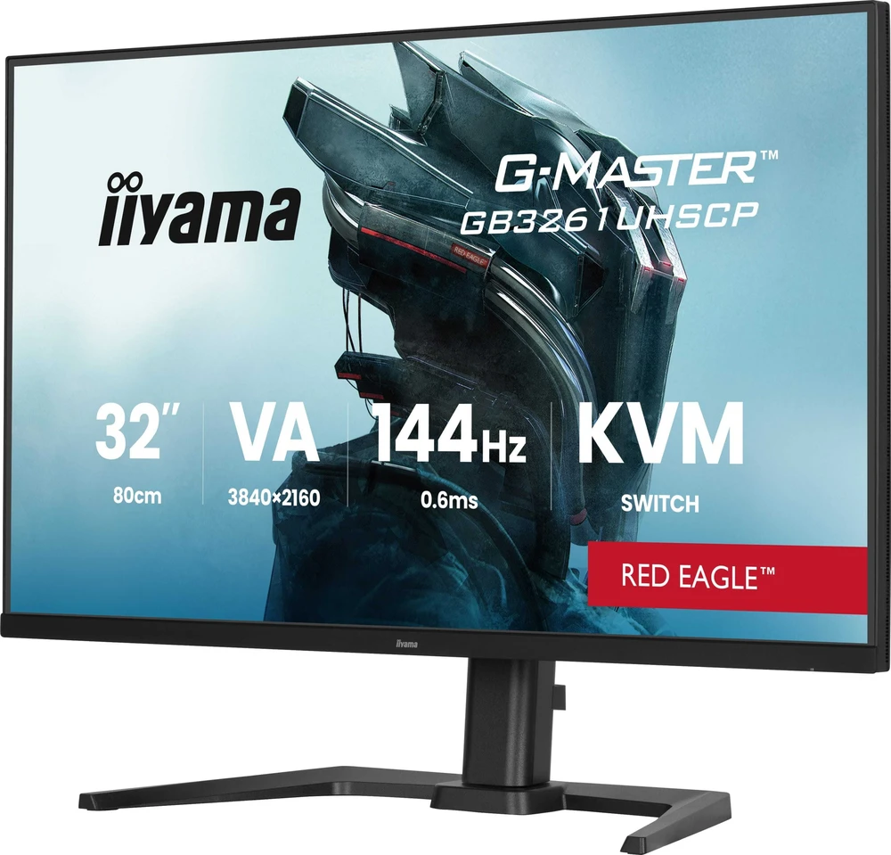 Monitorius Raudona Eagle iiyama G-Master GB3261UHSCP-B1 Raudona Eagle - 144Hz | 4K | VA | 31.5"