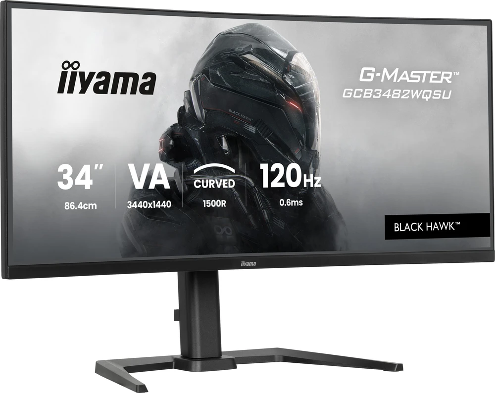 Monitorius iiyama G-Master GCB3482WQSU-B1 Juodas Hawk - 120Hz | UWQHD | 34'' | VA | 0.6ms