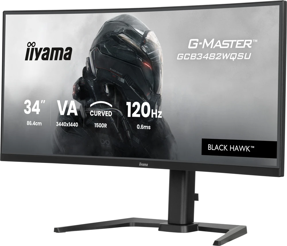Monitorius iiyama G-Master GCB3482WQSU-B1 Juodas Hawk - 120Hz | UWQHD | 34'' | VA | 0.6ms