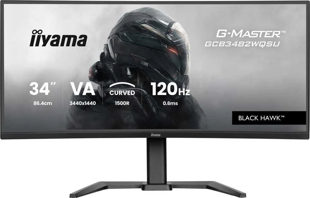 Monitorius iiyama G-Master GCB3482WQSU-B1 Juodas Hawk - 120Hz | UWQHD | 34'' | VA | 0.6ms