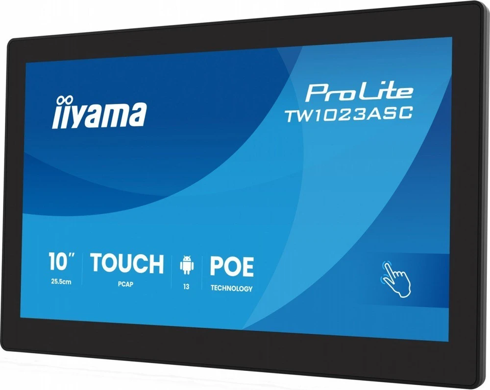 Monitorius „iiyama ProLite TW1023ASC-B3P“, 10,1 colio PCAP 10 taškų jutiklinis ekranas su „Android“, „iiSignage²“