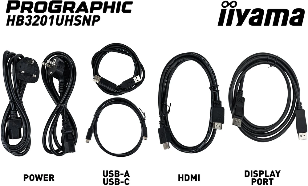 Monitorius iiyama ProGraphic HB3201UHSNP-B1 - IPS | 4K | USB-C PW96W | 31,5"