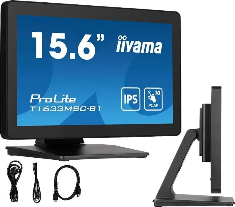 Monitorius „iiyama T1633MSC-B1-Touch“ 16 colių FHD daugiafunkcis ekranas