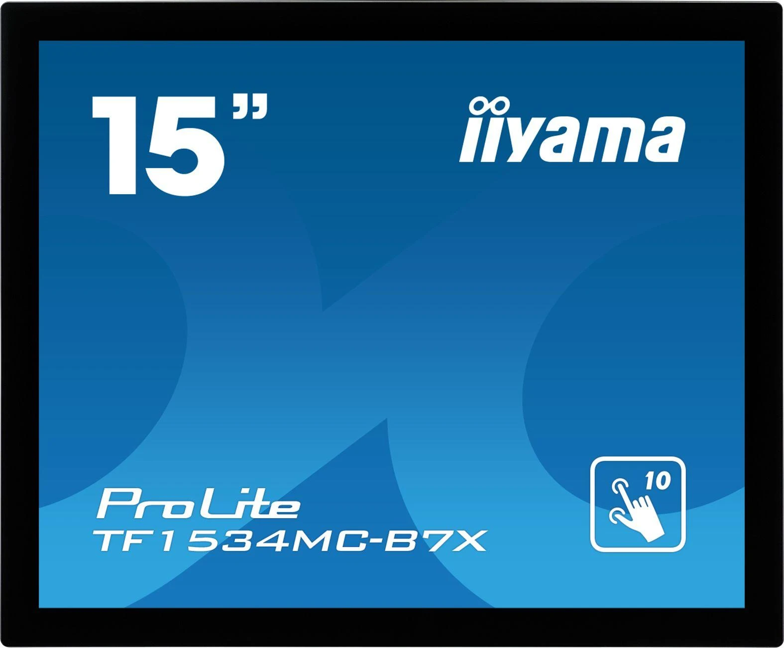 Iiyama „Monitorius“ 15 colių TF1534MC-B7X TN monitorius, 10 lietimo taškų, HDMI, DP, 4:3, P65, 7H, USB